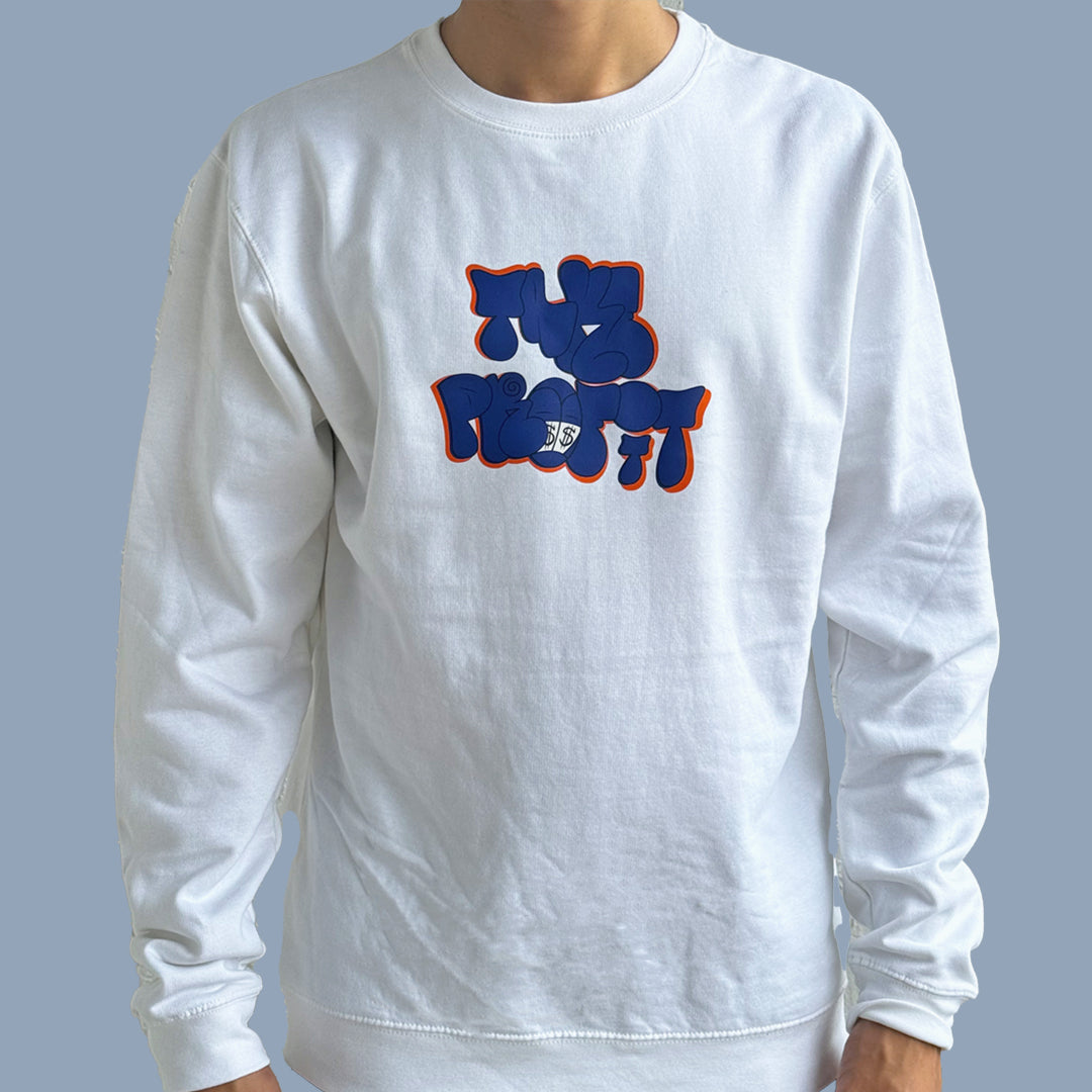 NYNY White Crewneck Sweatshirt